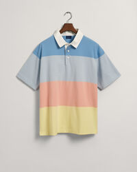 Retro blokstribet kort&aelig;rmet Rugger