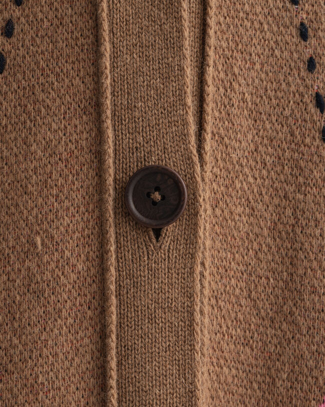 Lang argyle cardigan