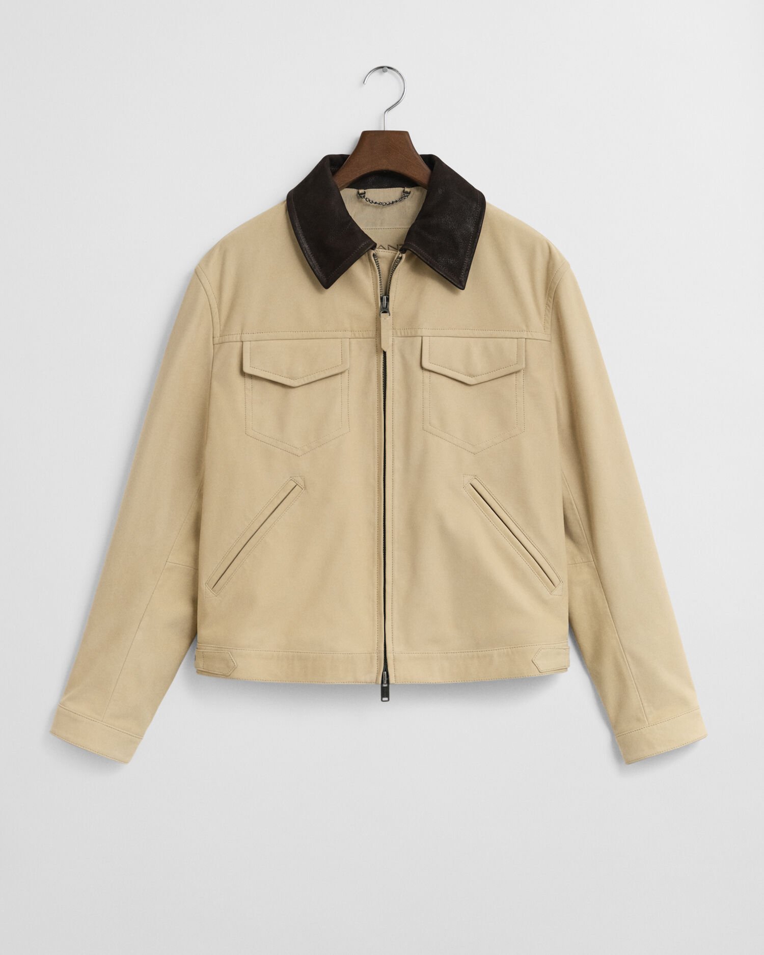 Rodeojakke af læder