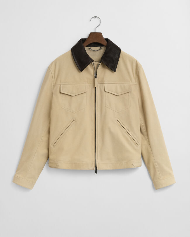 Rodeojakke af læder