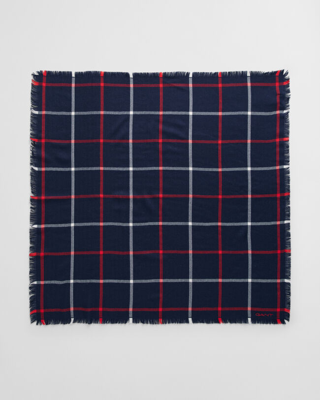 Ternet foulard tørklæde i merinould