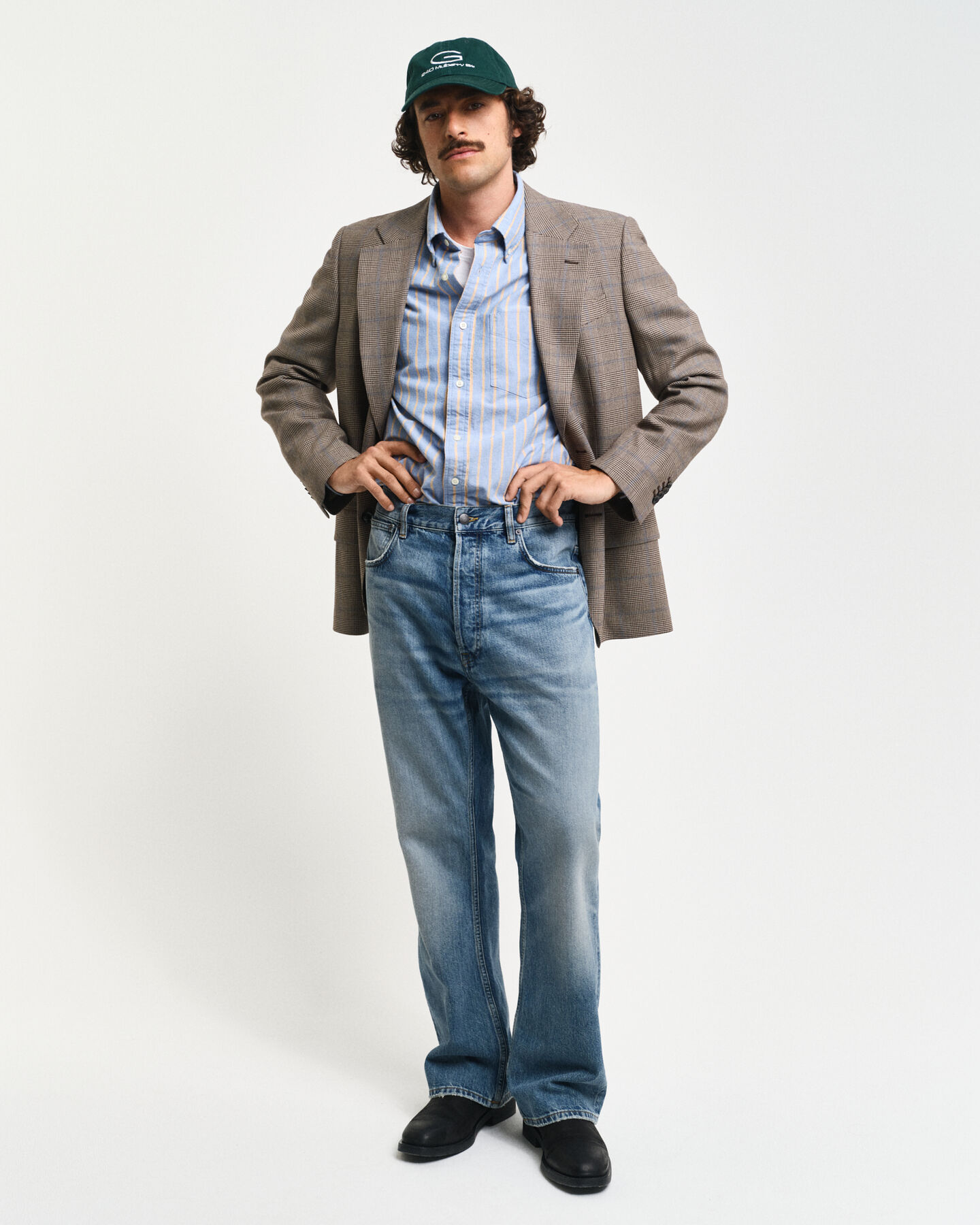 Regular fit Glen-ternet blazer