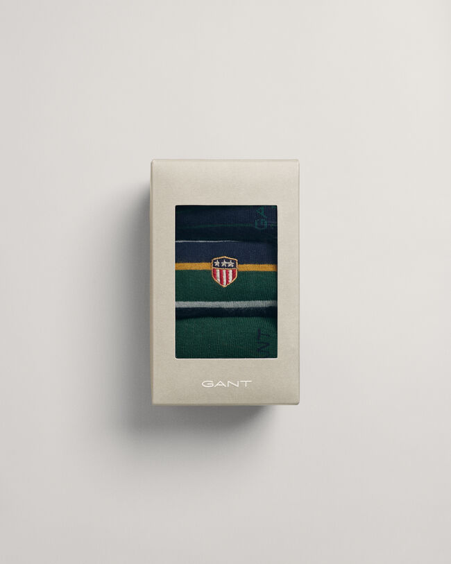 3-Pack sokker i gave&aelig;ske