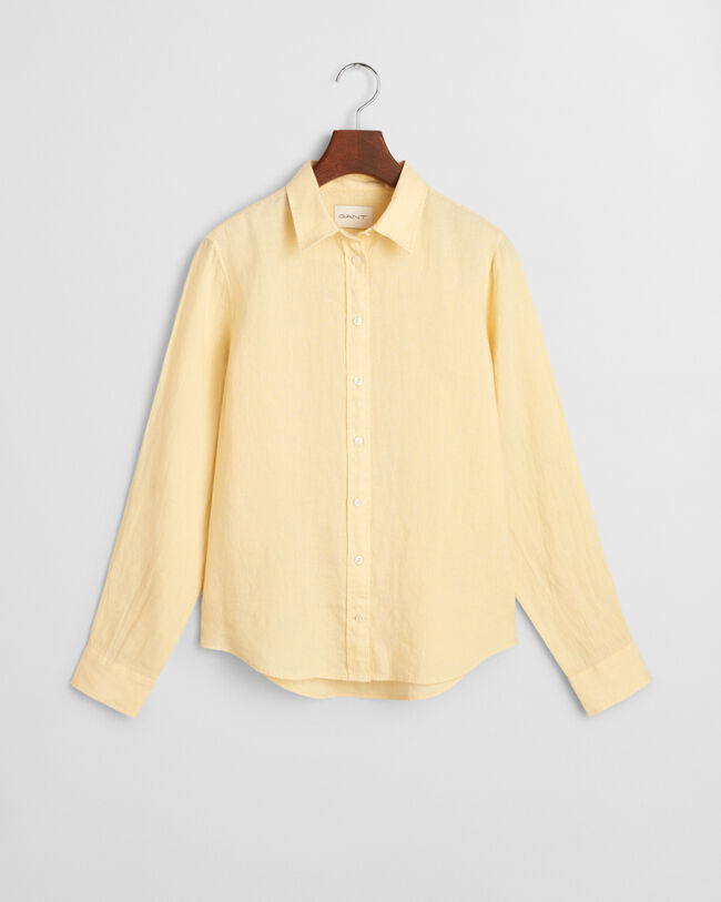 Regular fit skjorte af hør