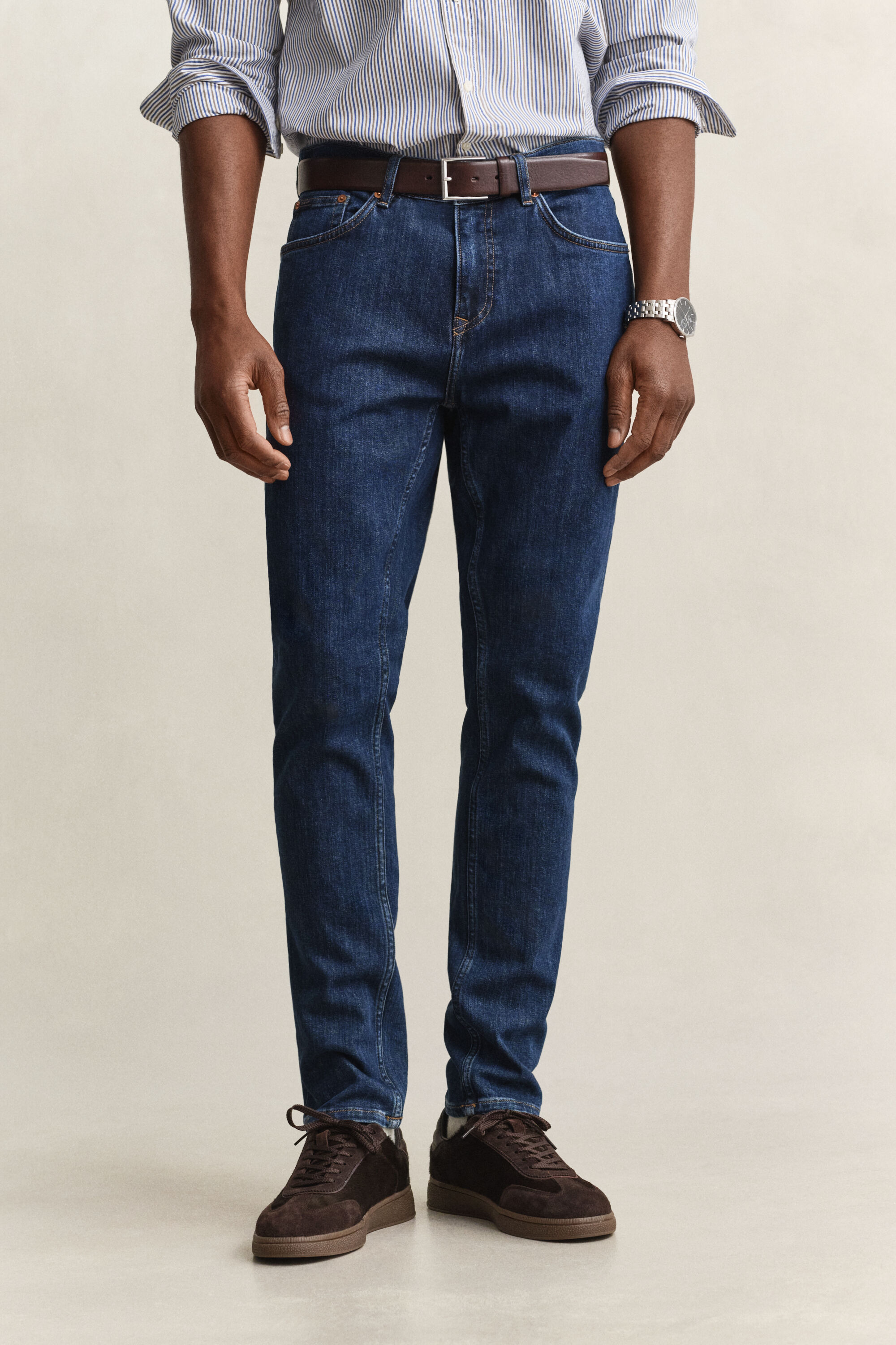 Slim fit jeans i let vask