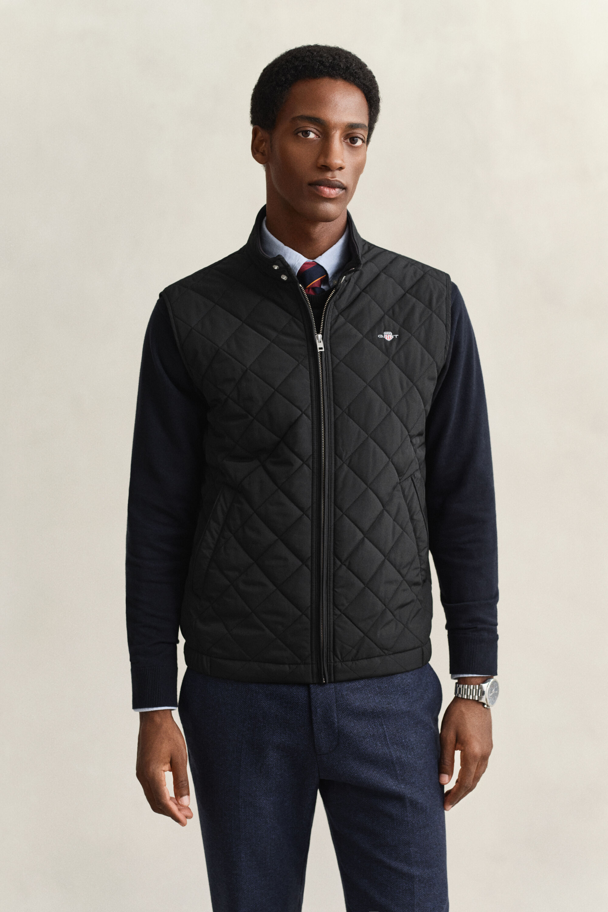Quiltet Windcheater vest