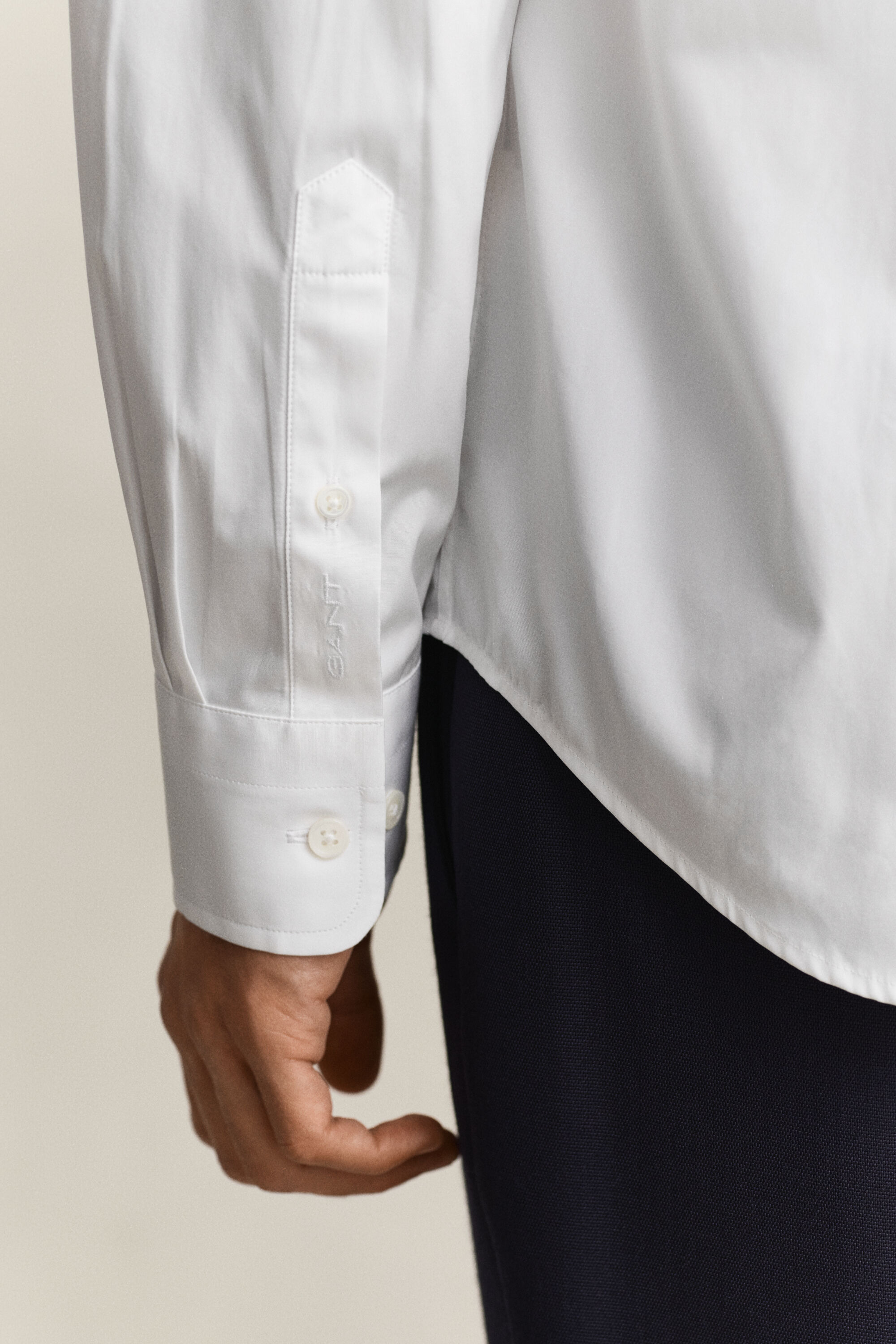 Elegant poplin-skjorte