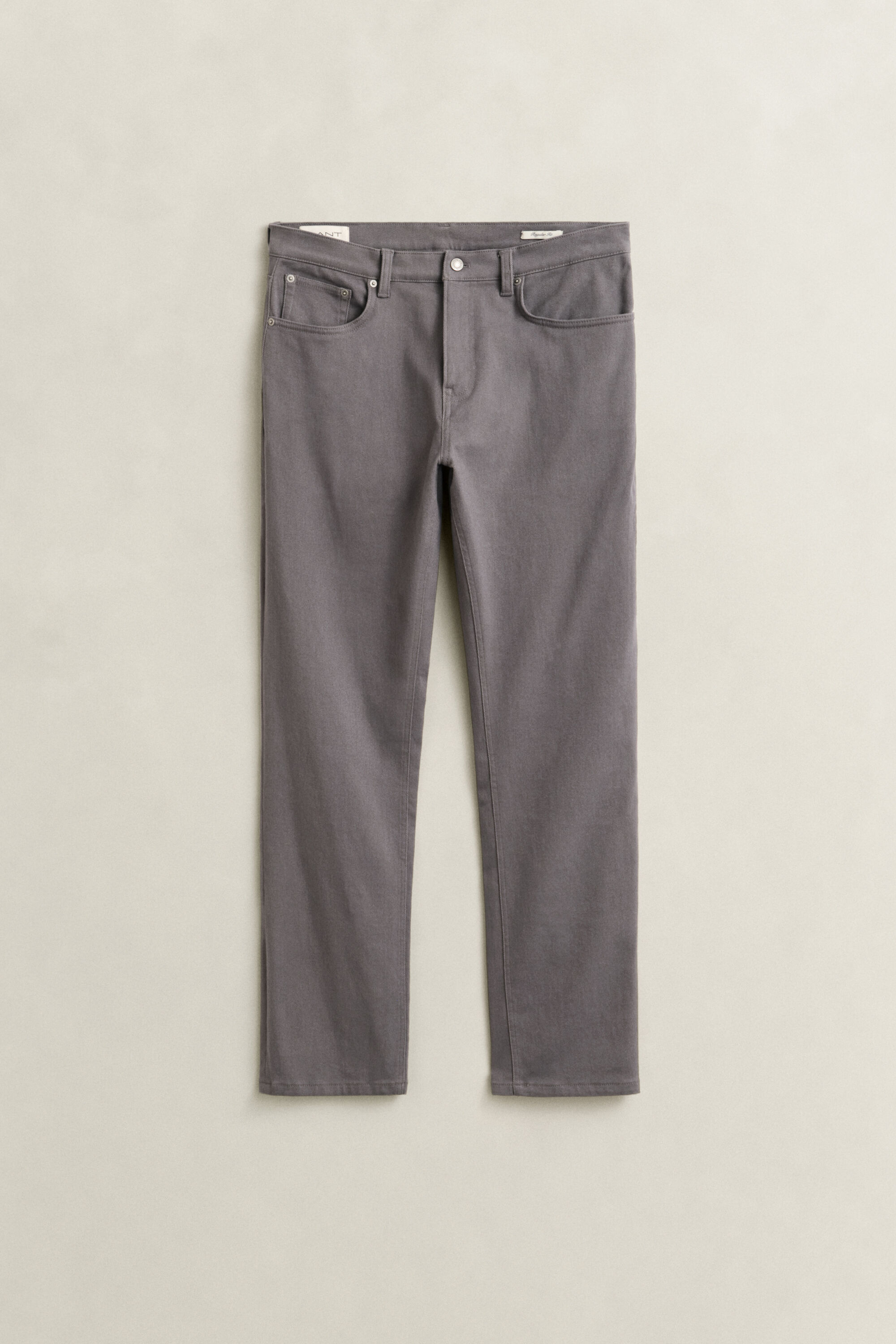Regular fit jeans i twill