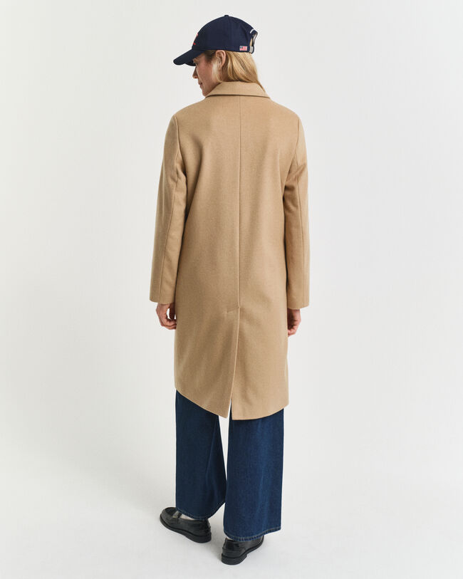 Classic skræddersyet frakke i uldblanding