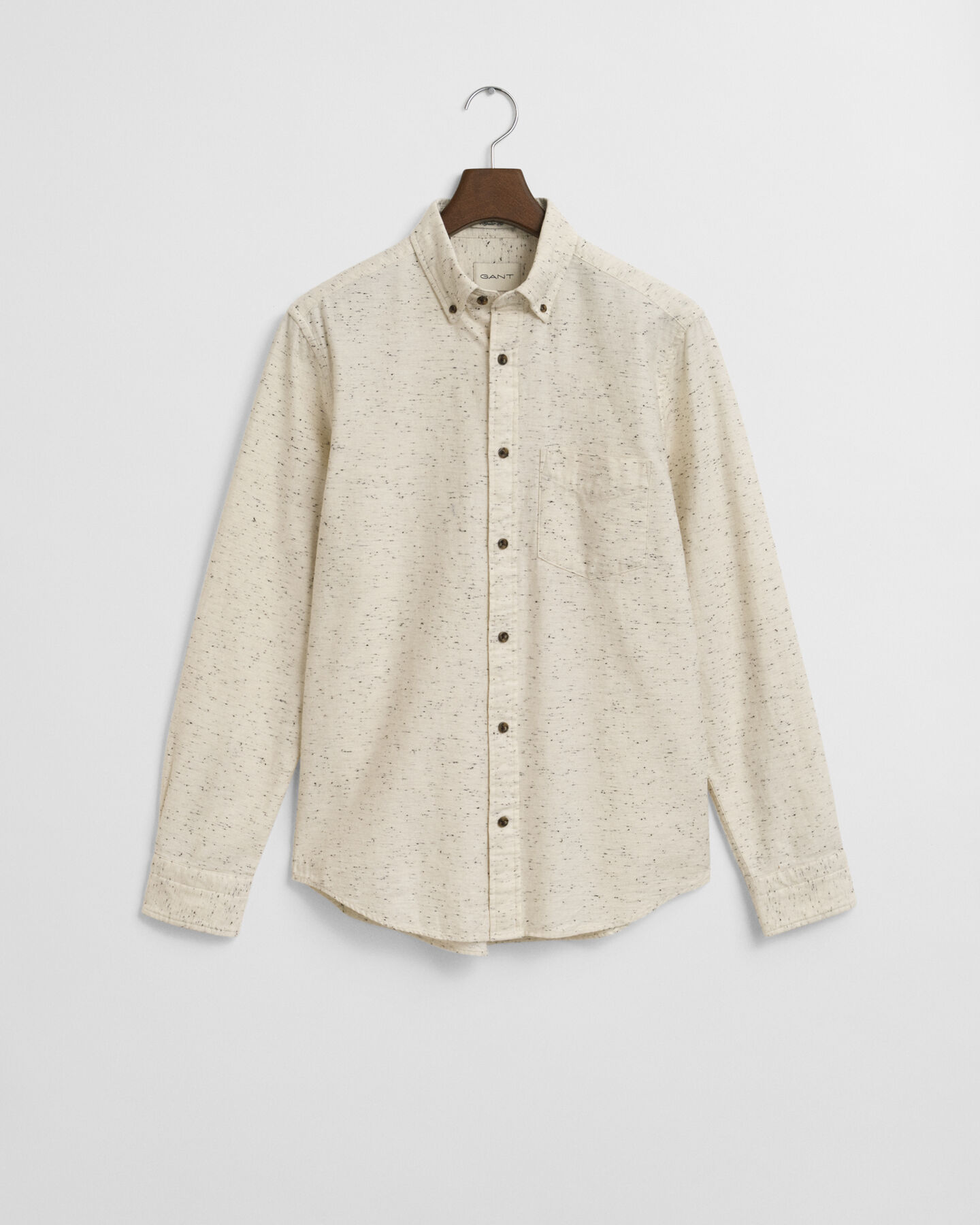 Regular fit flannelskjorte med nister