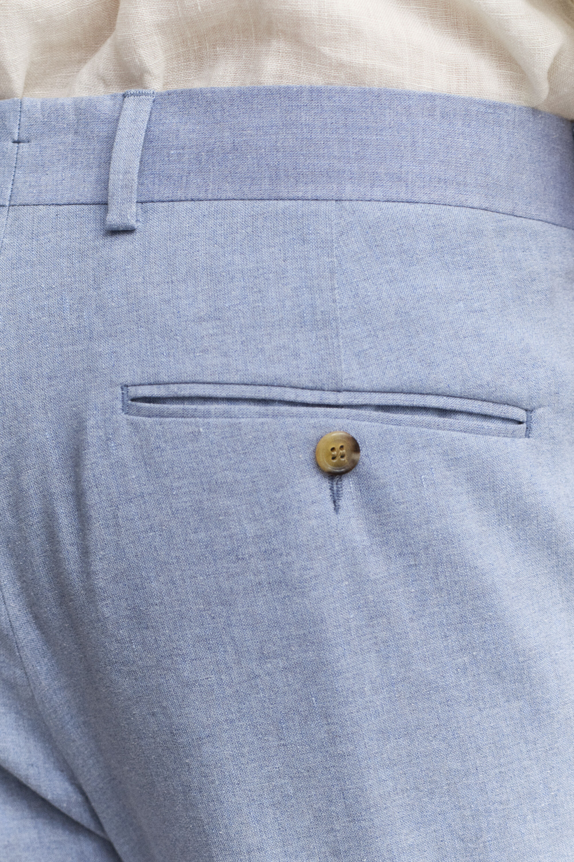 Jakkesæt-bukser i hørblanding