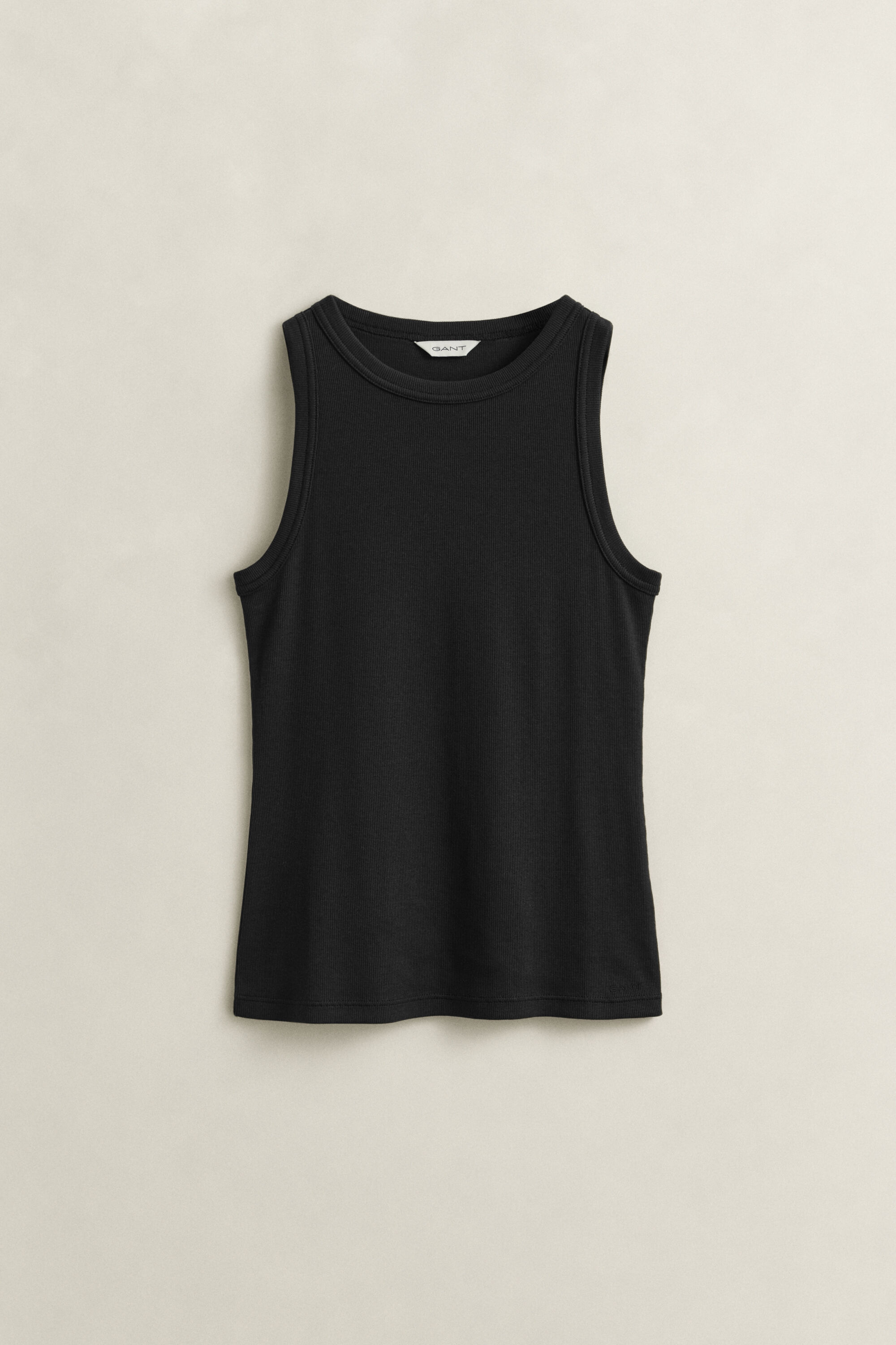 Ribstrikket tank-top