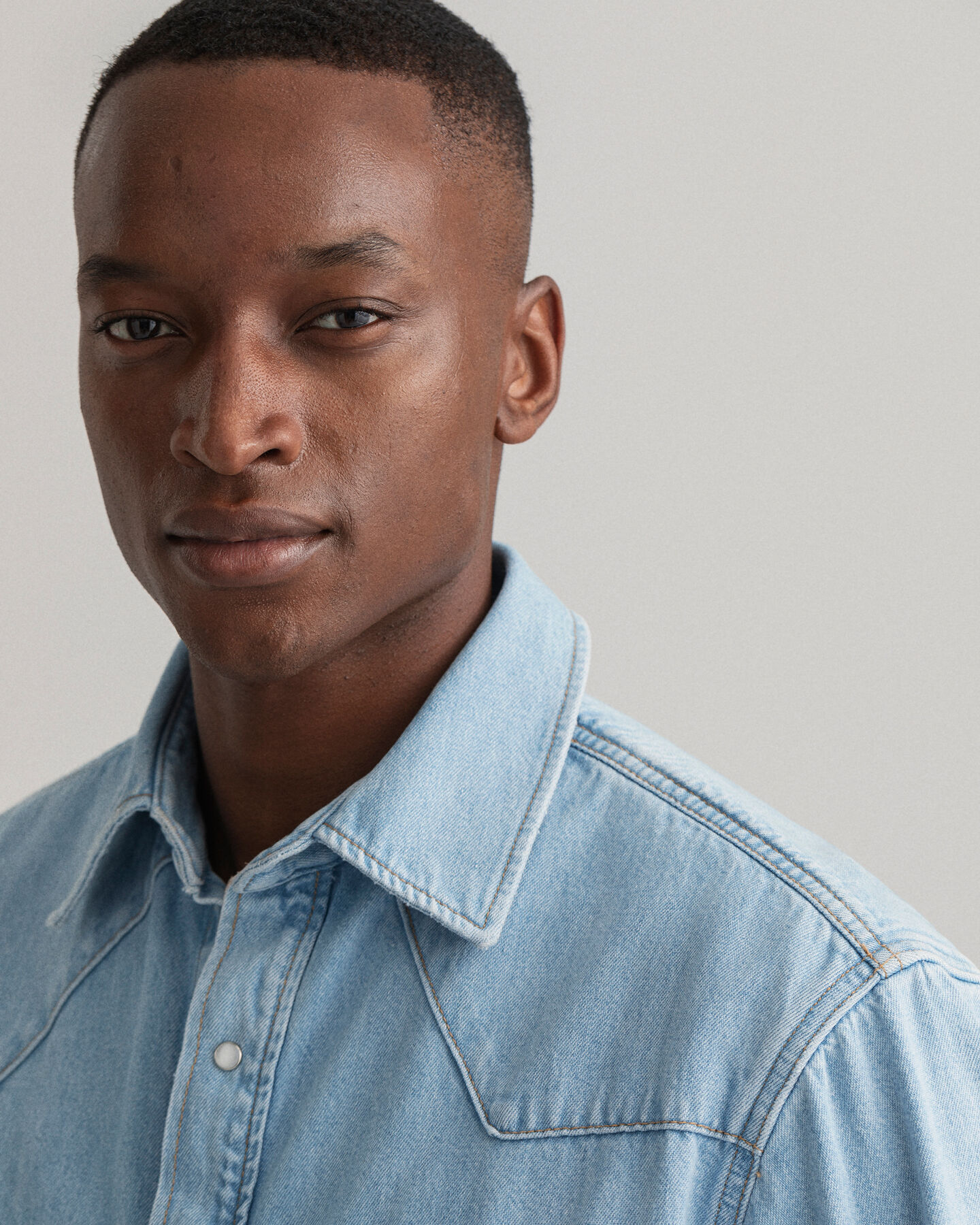 Relaxed fit Western denimskjorte