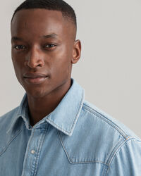 Relaxed fit Western denimskjorte