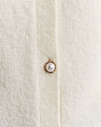 Bouclé crewneck cardigan