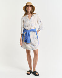 Kaftan med blomstertryk