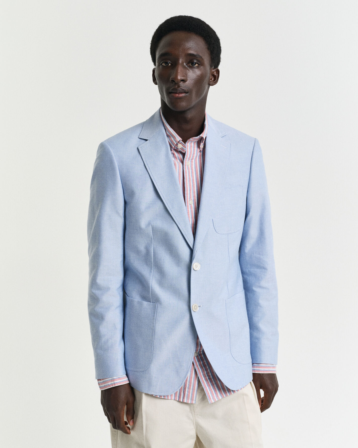 Slim fit Oxford blazer