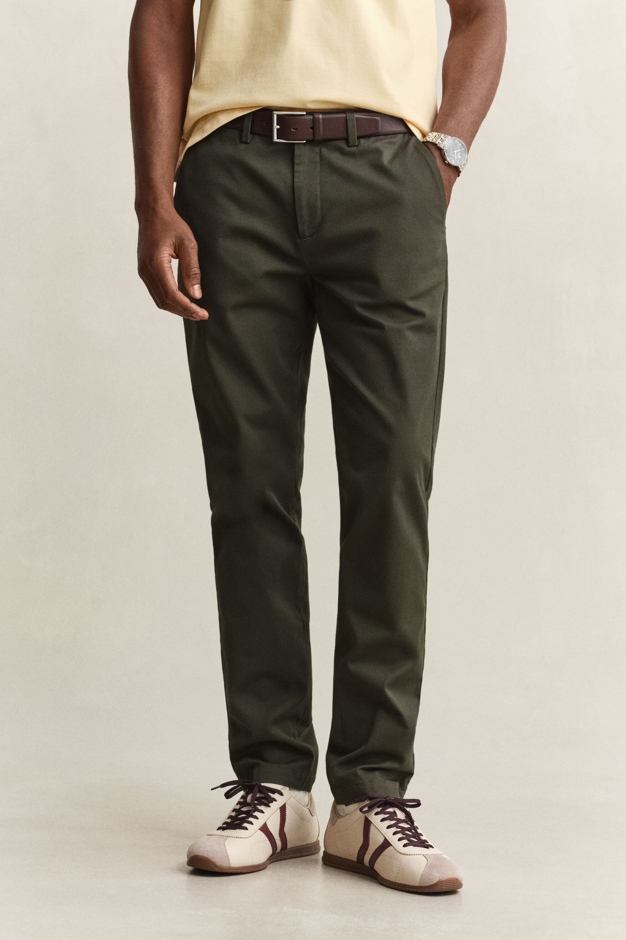Slim fit smarte chinobukser