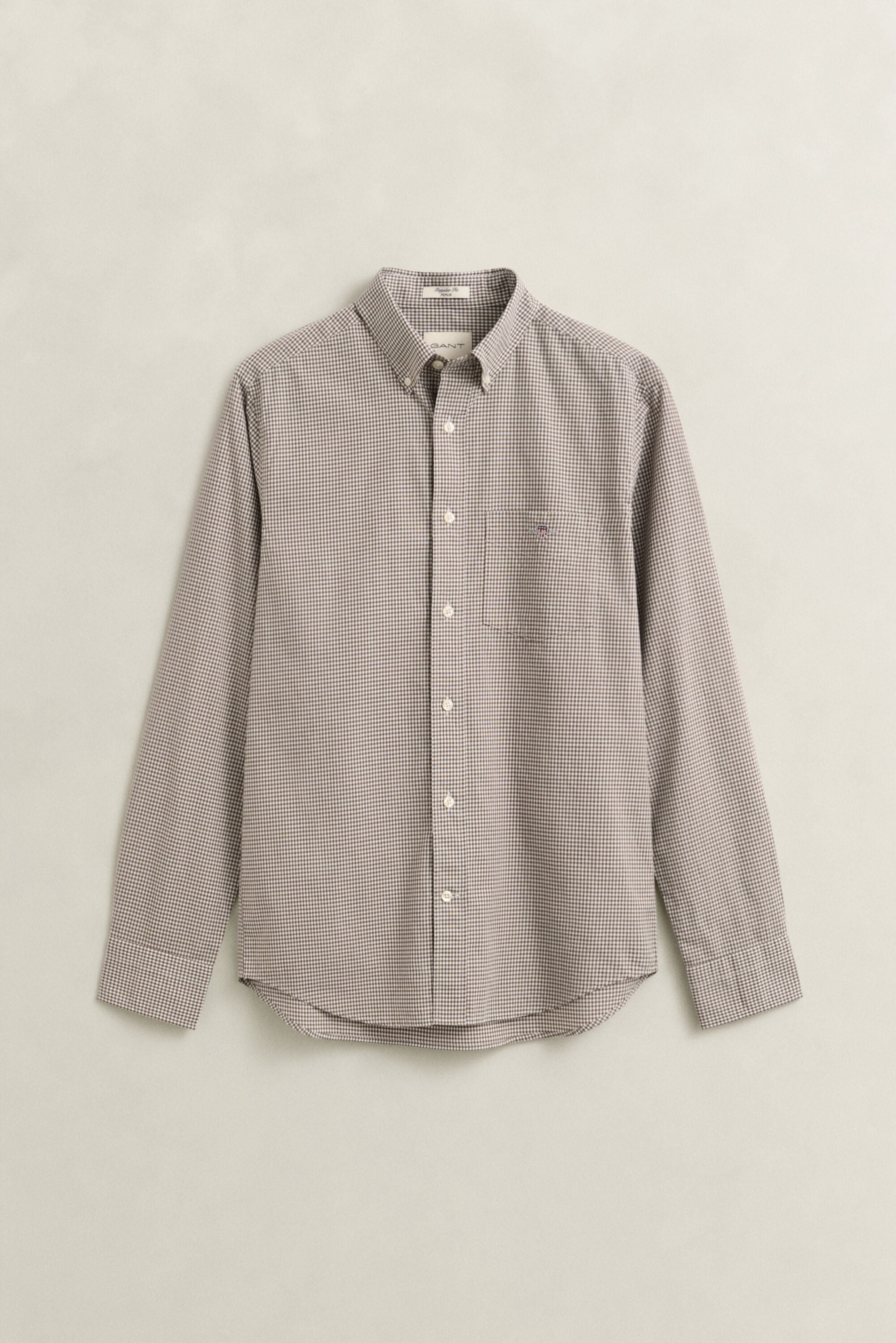 Gingham klassisk poplin-skjorte