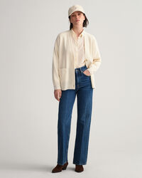 Ensfarvet Oversized cardigan