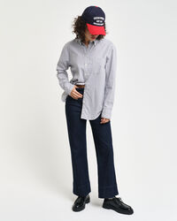 Relaxed fit Luxury Oxford skjorte med striber