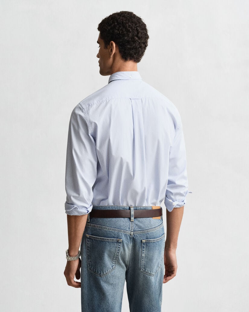Regular fit klassisk poplin-skjorte