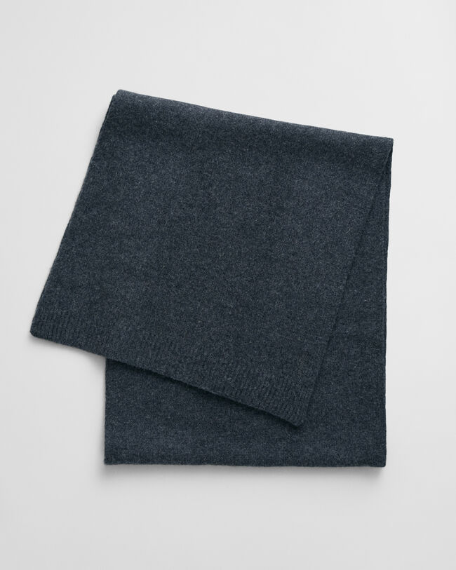 Strikket uldhalstørklæde