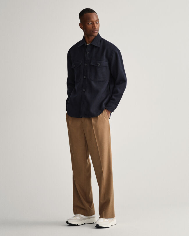 Overskjorte i uldblanding