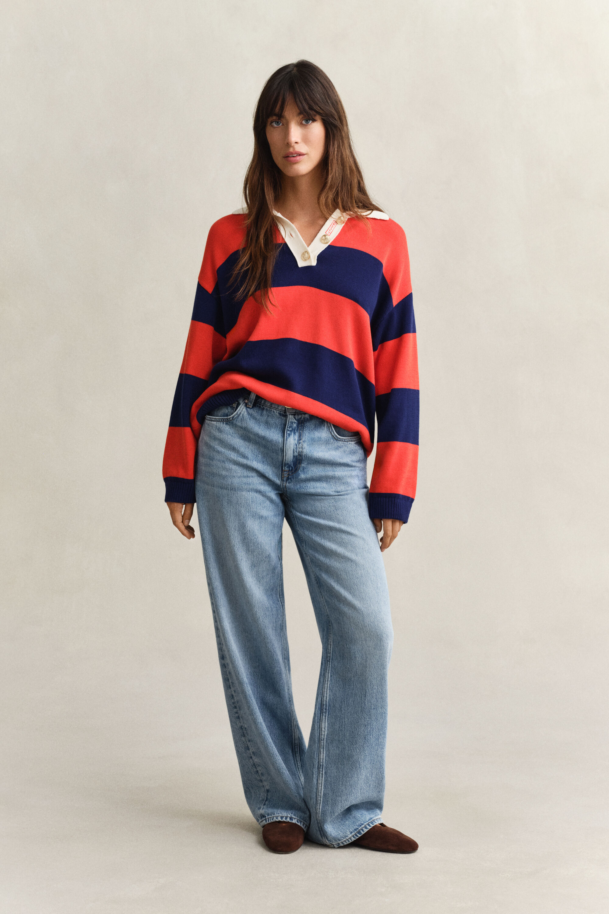 Stribet Rugger i bomuld