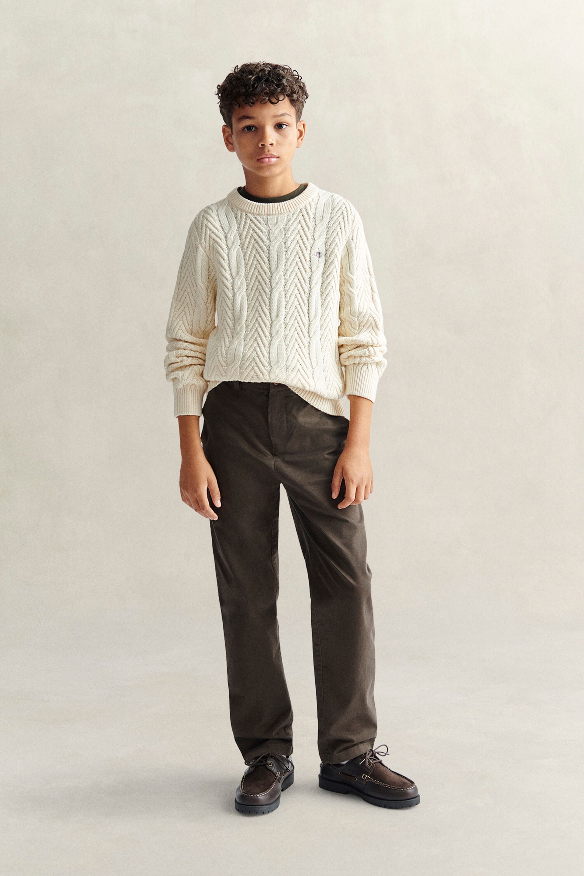 Teen Boys kabelstrikket sweater