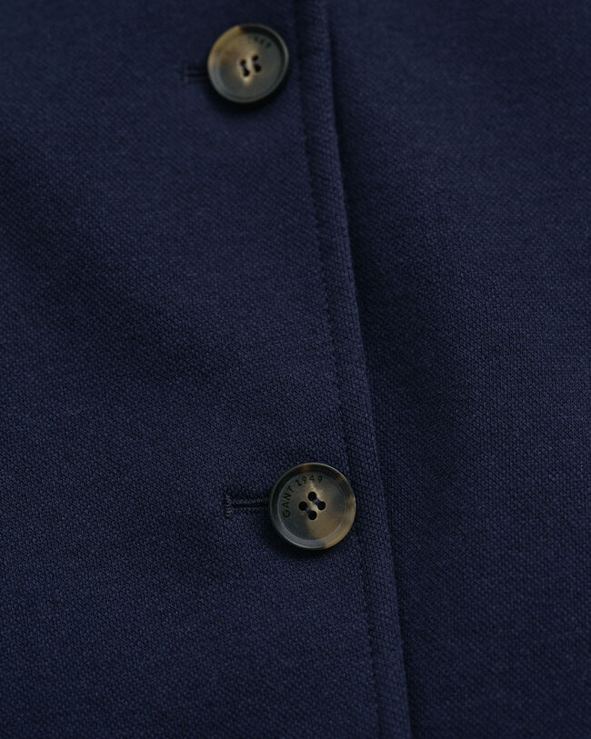 Slim fit piqué-blazer