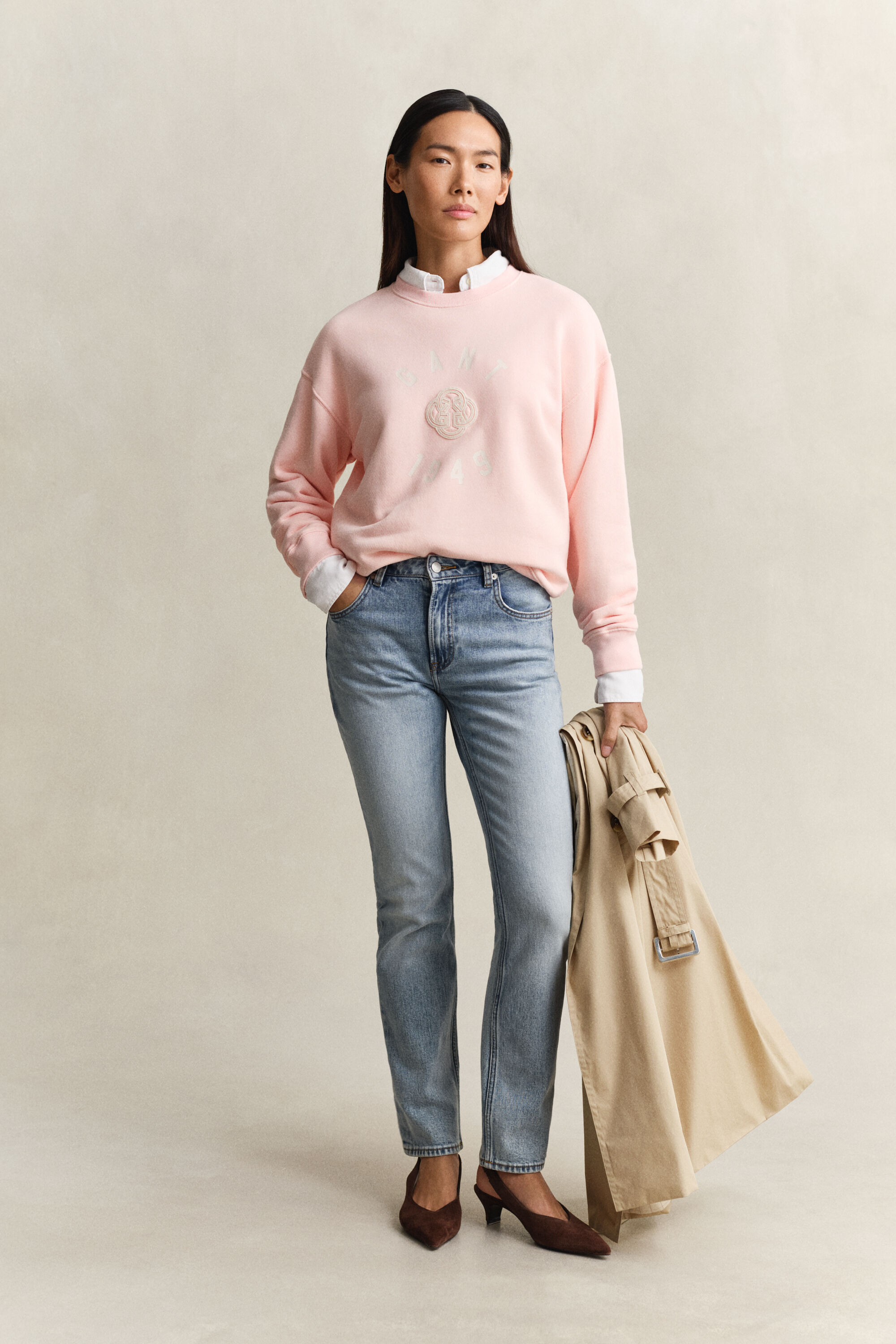 Graphic sweatshirt med crewneck