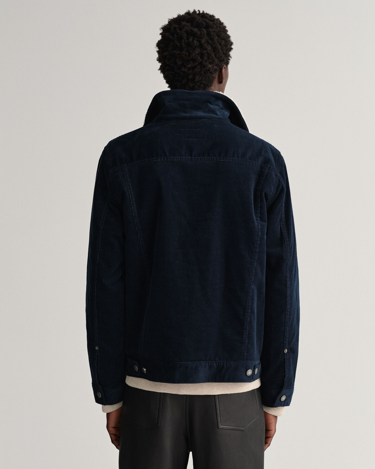 Trucker-jakke af jernbanefløjl