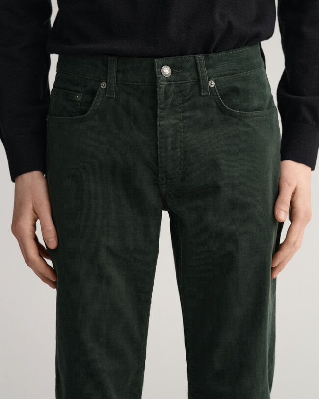 Hayes Slim fit jeans af jernbanefl&oslash;jl