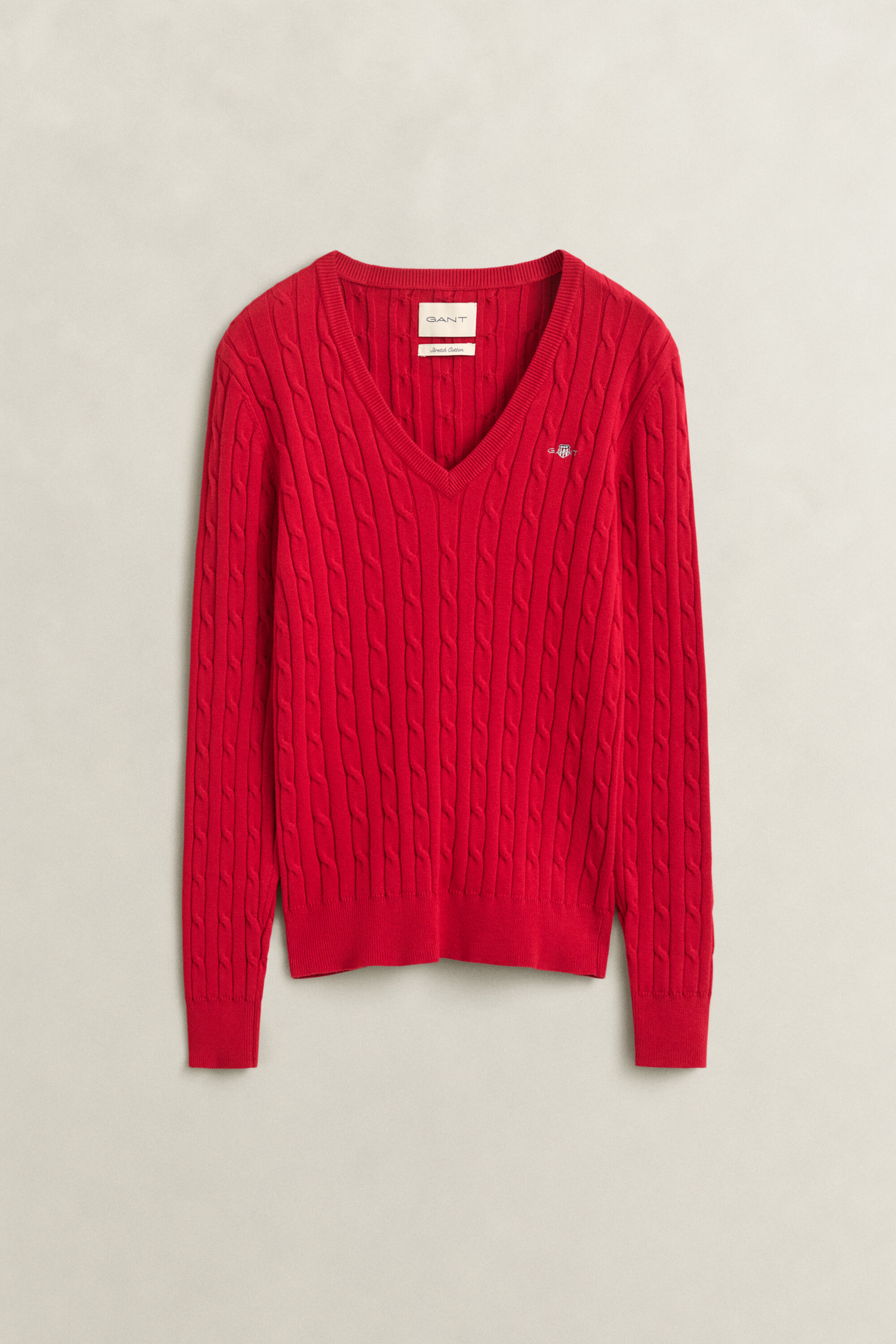 Classic sweater med kabelstrik