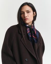 Silketørklæde med blomstertryk