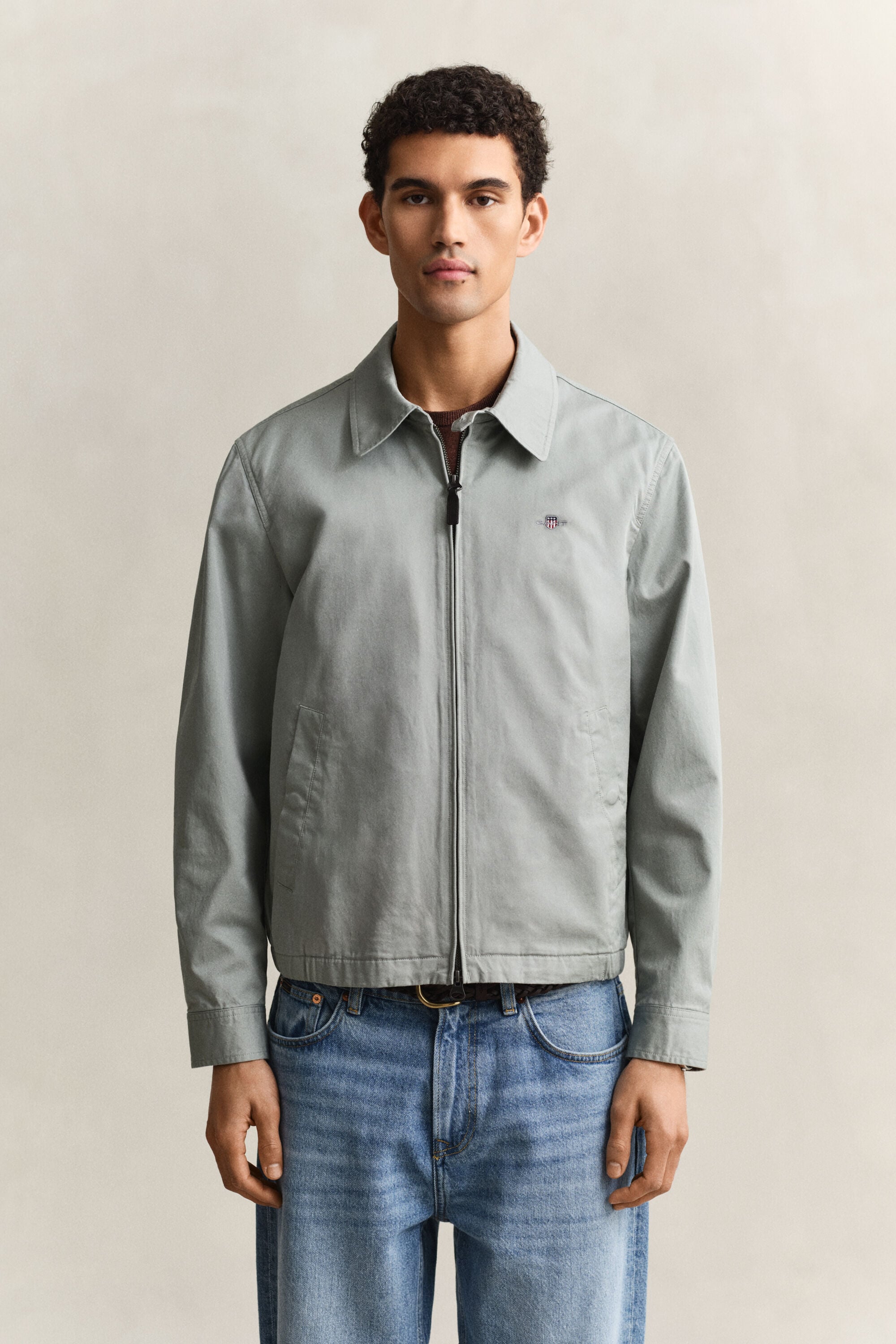 Windcheater jakke i bomuld