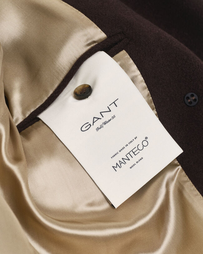 Overfrakke af uldblanding