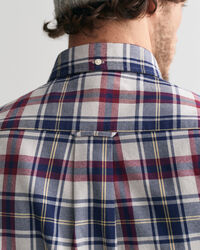 Regular fit skotskternet flannel jasp&eacute;-skjorte