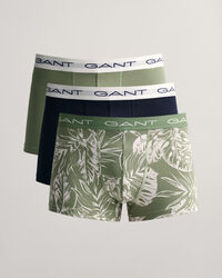 3-Pack trunk-underbukser med Tropical Leaves-tryk