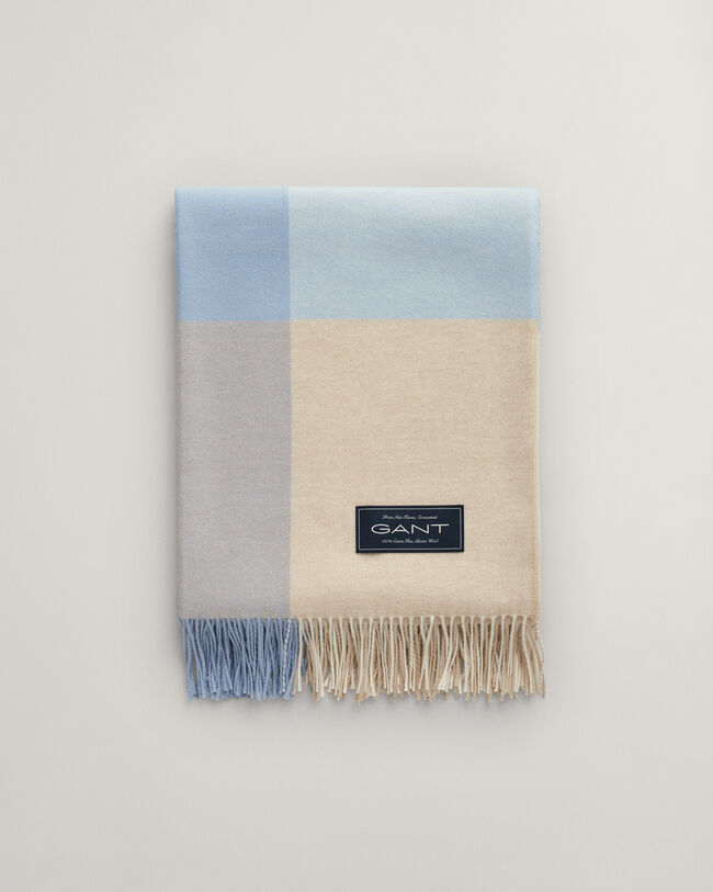 Ternet tæppe af ekstra fin merinould