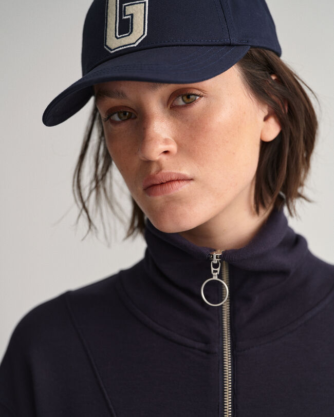 Joggingkjole med halv lynl&aring;s