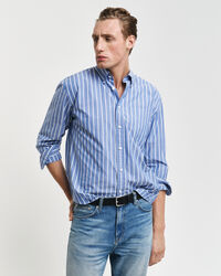 Relaxed fit Heritage Poplin skjorte med striber