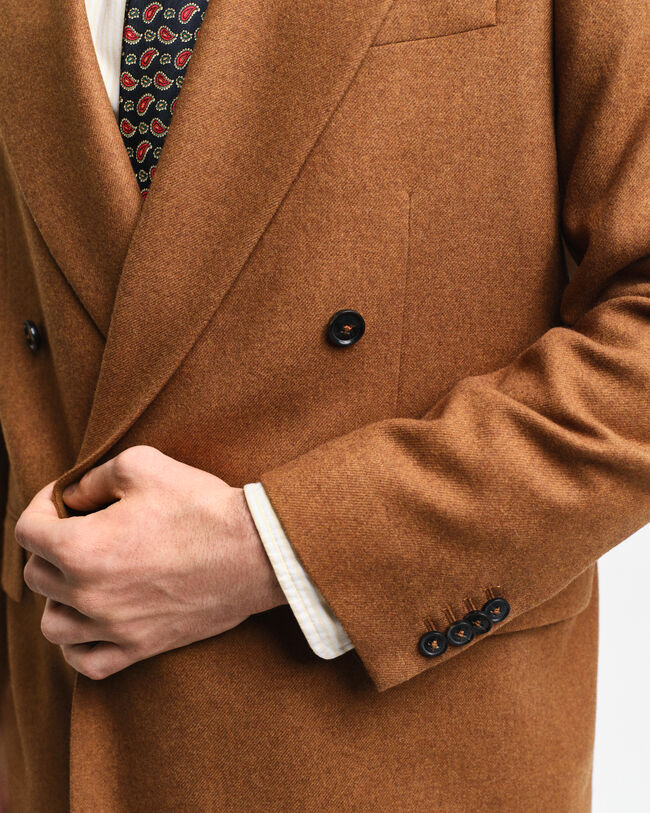 Oversized jakkesæt-blazer i uldflannel