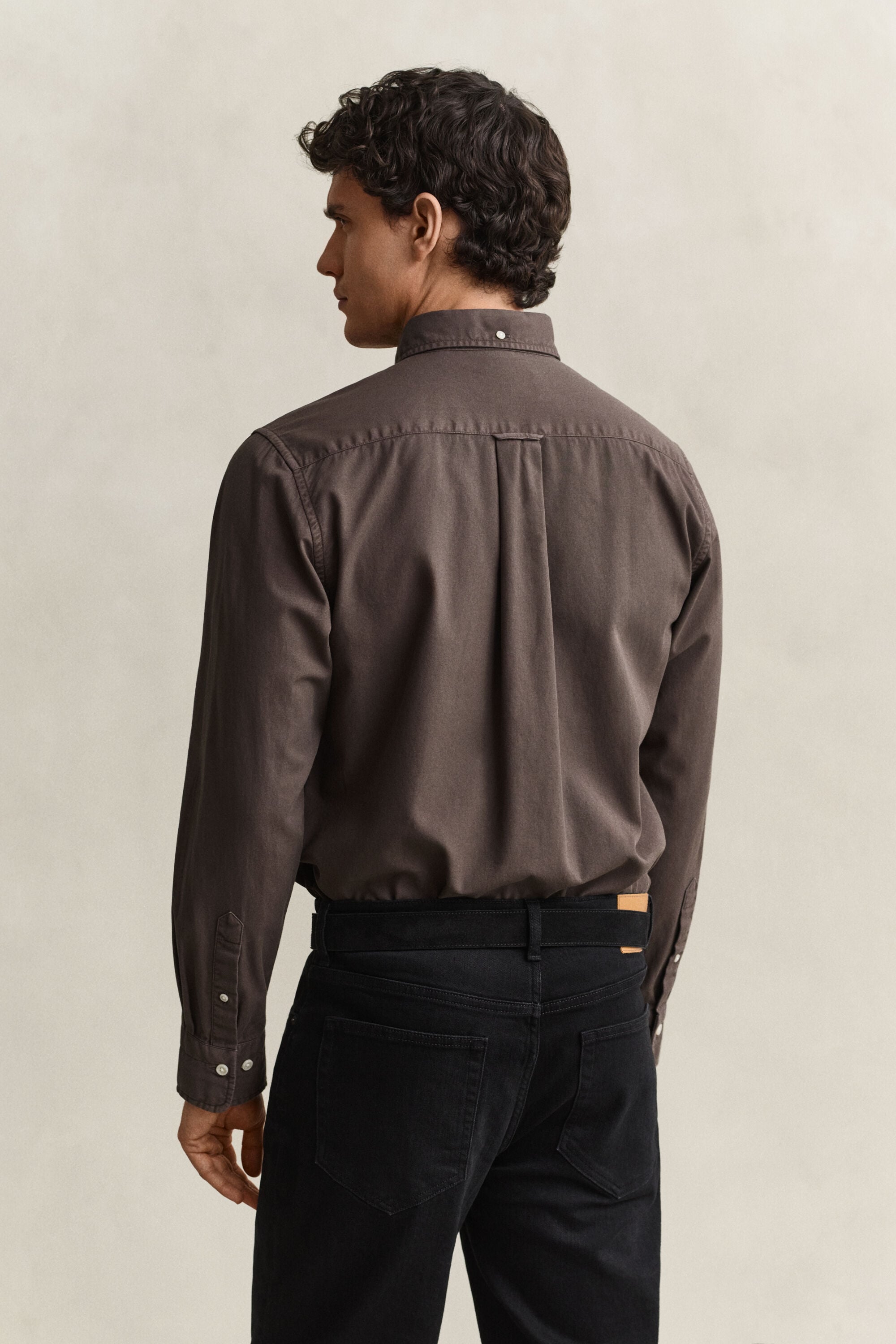Regular fit skjorte af twill