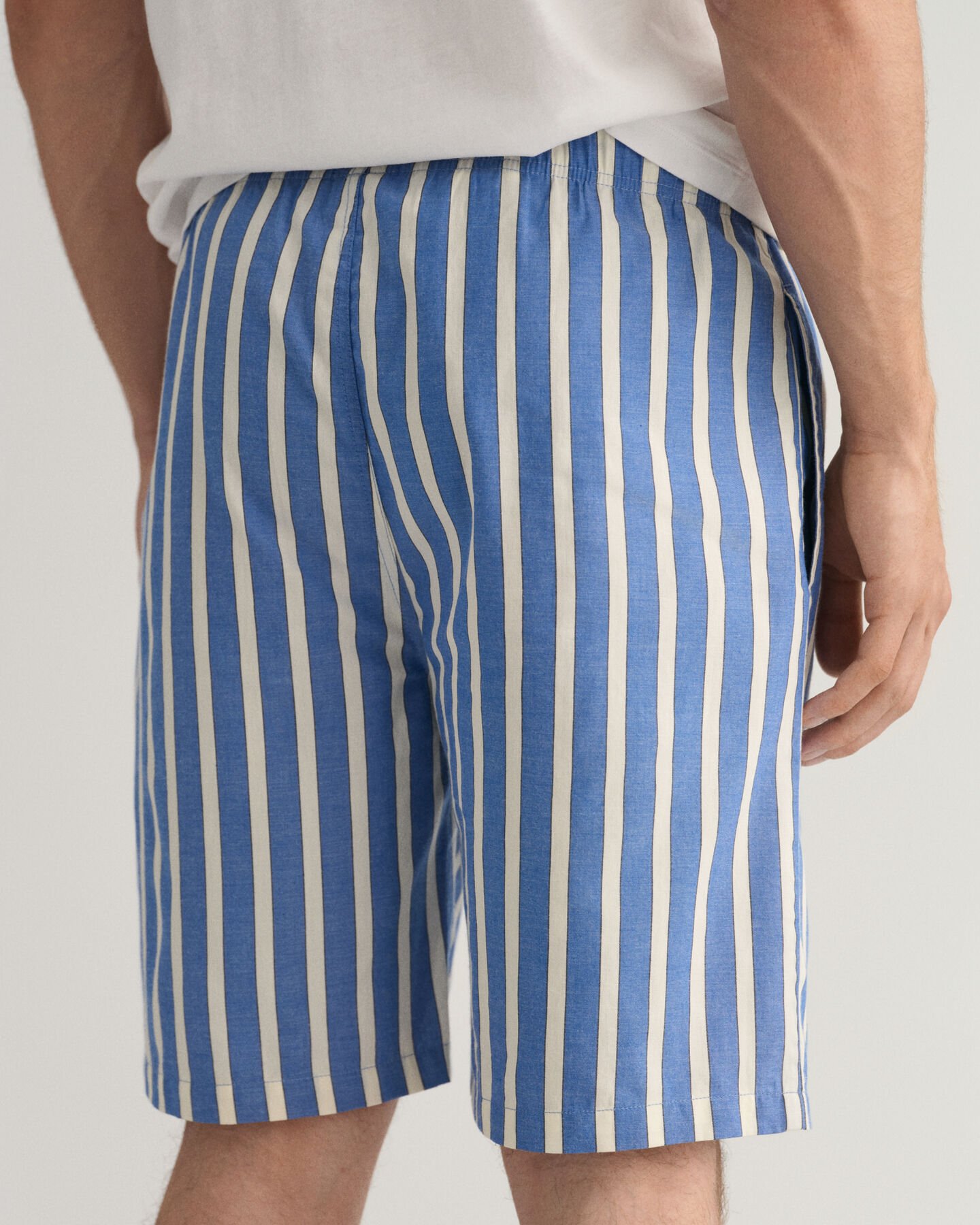 Oxford stribede pyjamasshorts