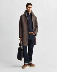 Let Sacker Rib sweatshirt med halv lynlås