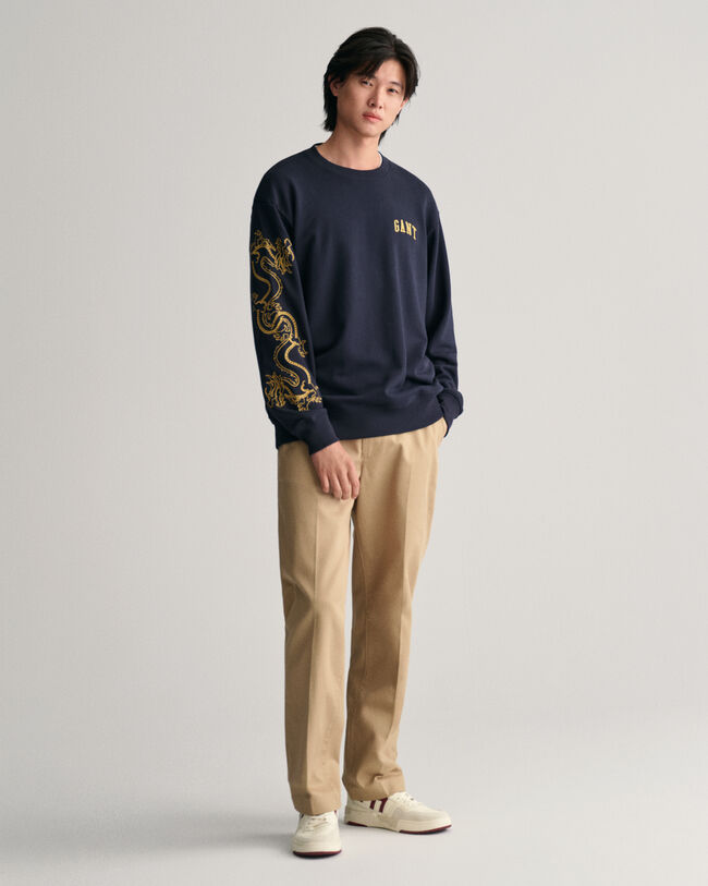 Dragon Crest sweatshirt med crewneck