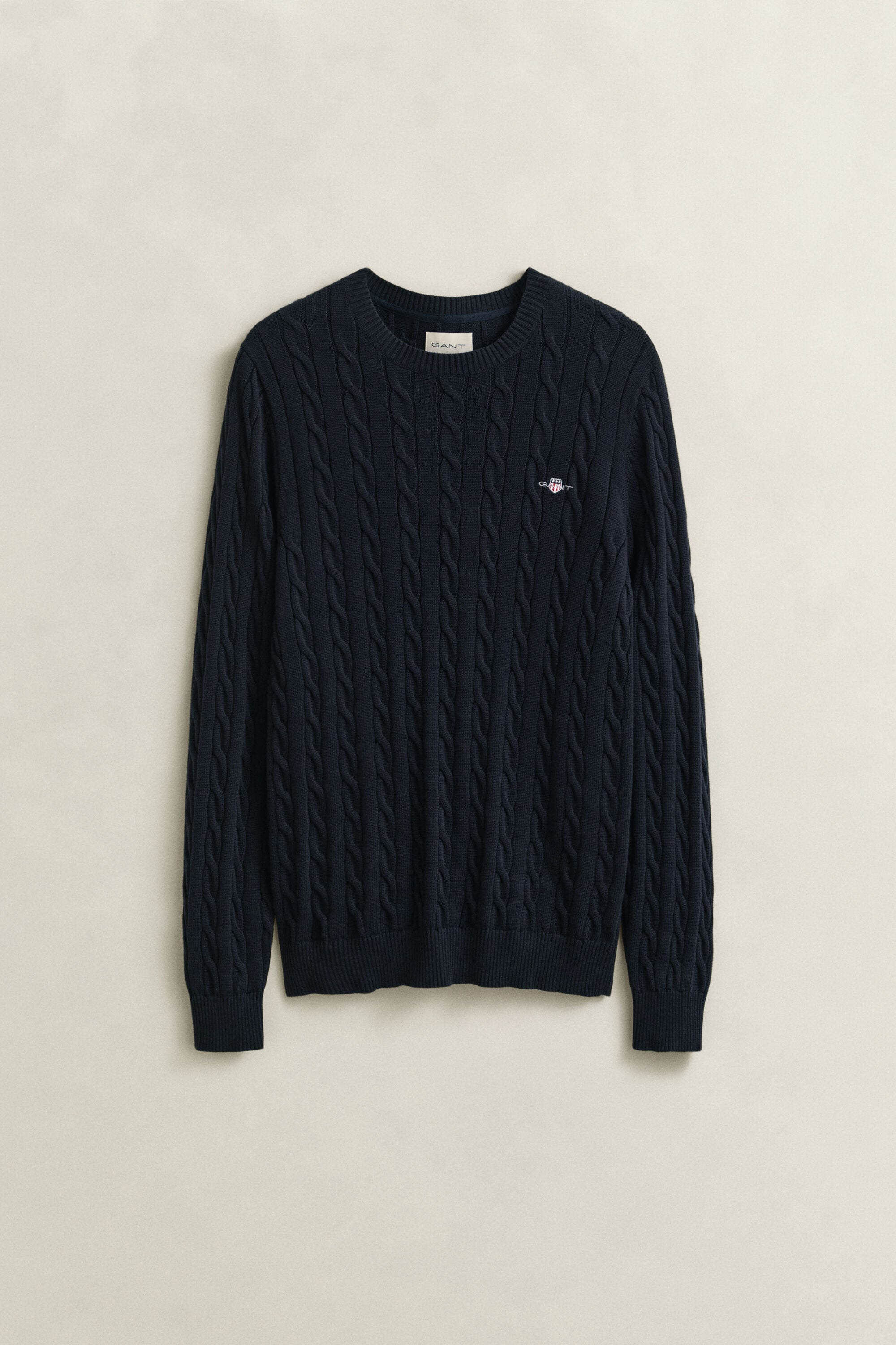 Classic sweater med kabelstrik