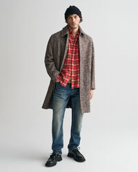 Relaxed fit ternet flannelskjorte